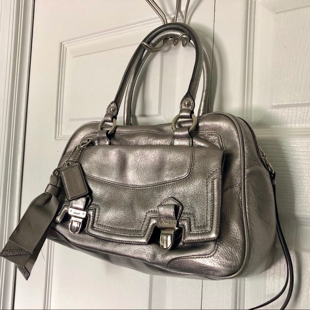 Coach, Pewter Satchel